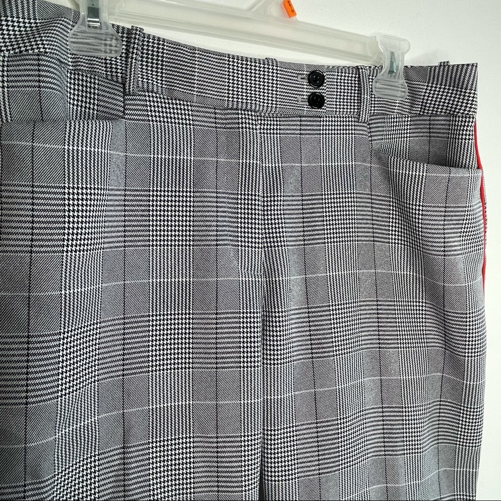 Tahari Arthur S. Lavine Plaid Petite Pants  8 8P - Picture 5 of 9